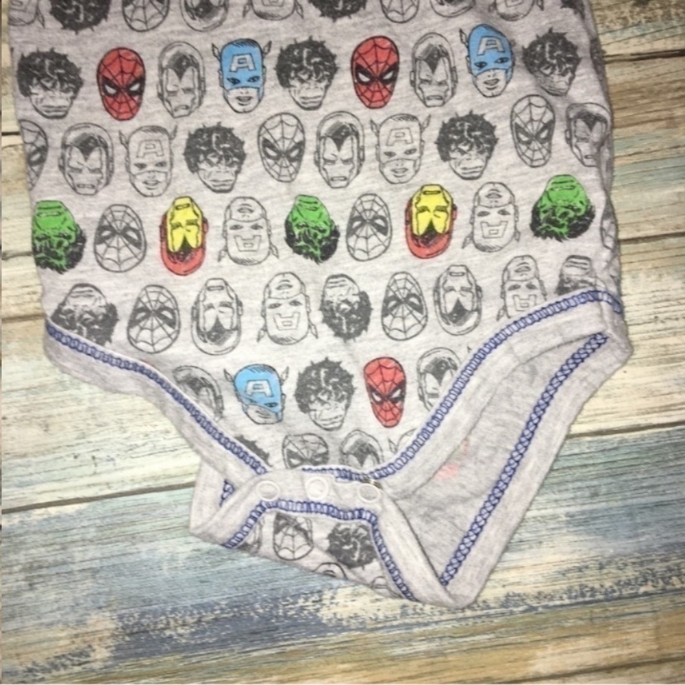 Marvel Faces Grey Onsie - Picture 3 of 4